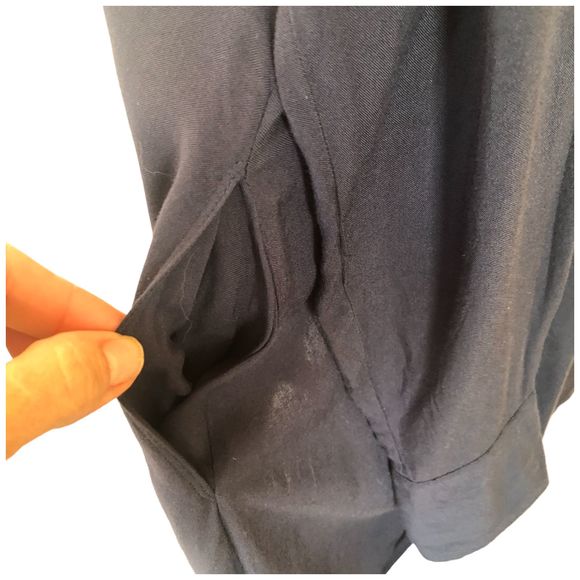 Soft Surroundings Long Line Button Down Assymetrical Flowy Tunic Shirt Dress M - Picture 8 of 16